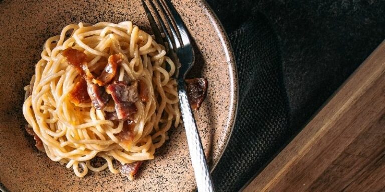 Spaghetti Carbonara Food Fotografie Op Mijn Talloor