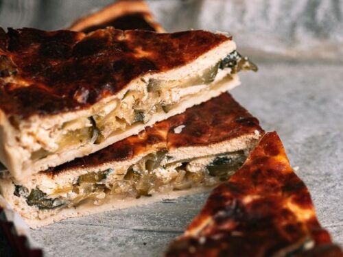 quiche met courgette