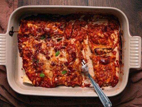 Cannelloni pompoen ricotta en coppa