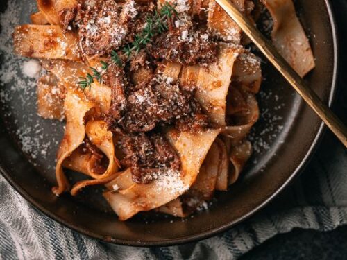 pappardelle met ragu van hert