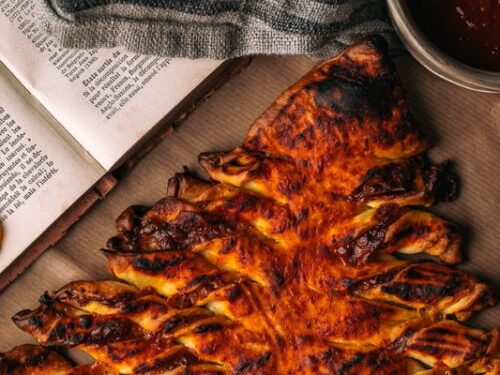 Pizza kerstboom hapje
