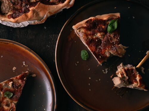 Quiche met artisjok & gehakt