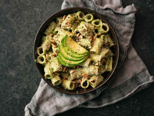 pasta met avocado