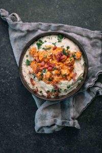 Italiaans geinspireerde puree bowl