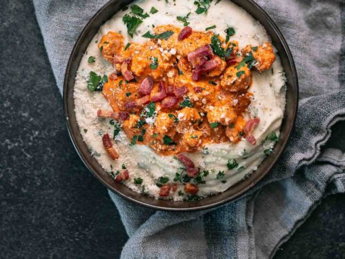 Italiaans geinspireerde puree bowl