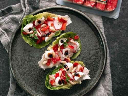 Slabootje met surimi