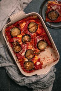 groentenlasange met aubergine en roomkaas