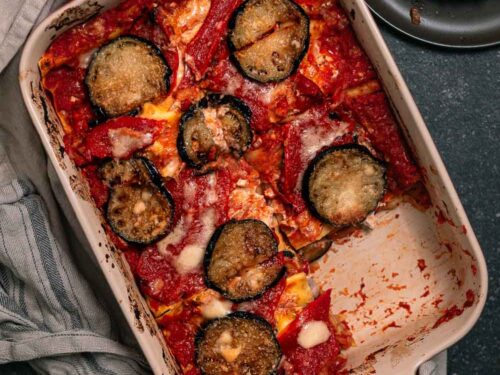 groentenlasange met aubergine en roomkaas