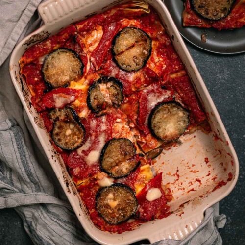 groentenlasange met aubergine en roomkaas
