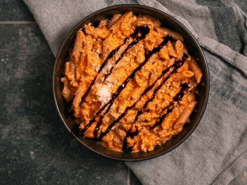 pasta met geroosterde groenten