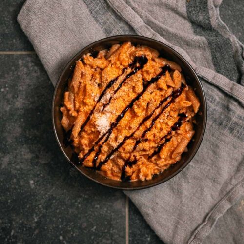 pasta met geroosterde groenten