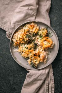 dump dinner tagliatelle met kip, broccoli en kruidenkaas