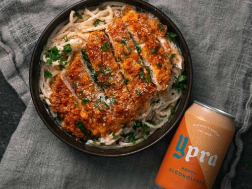 Crispy kip met citroen-ricotta pasta en YPRA