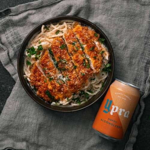 Crispy kip met citroen-ricotta pasta en YPRA
