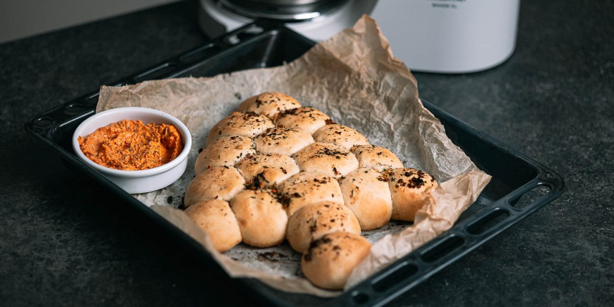 pull-apart cheesy kerstboombrood