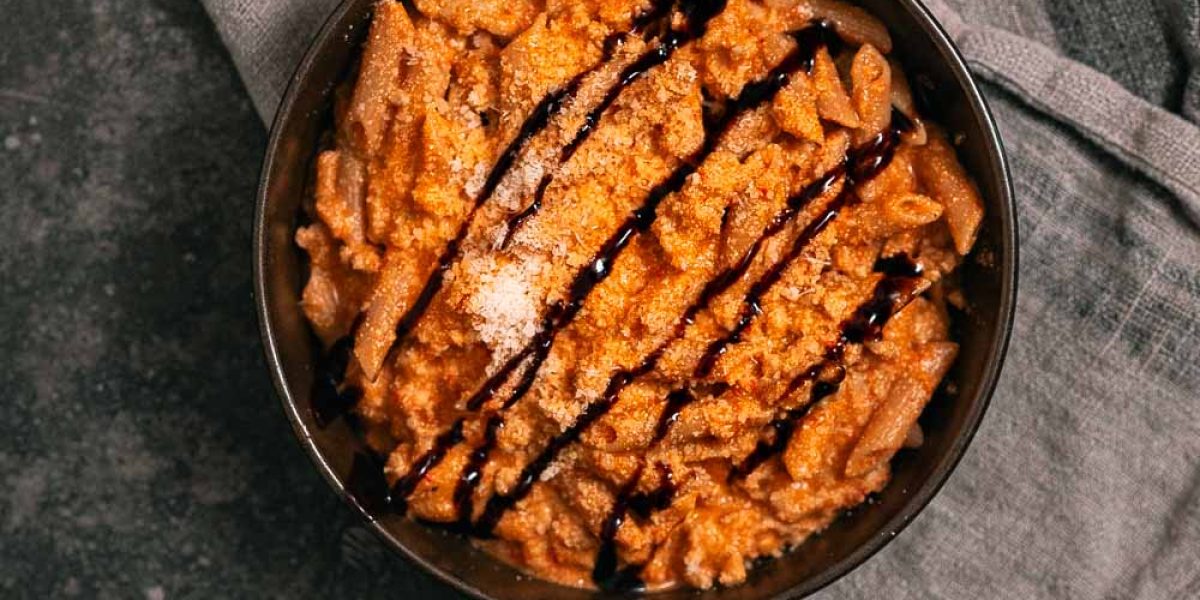 pasta met geroosterde groenten