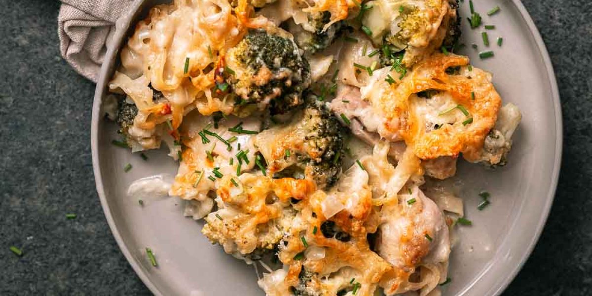 dump dinner tagliatelle met kip, broccoli en kruidenkaas