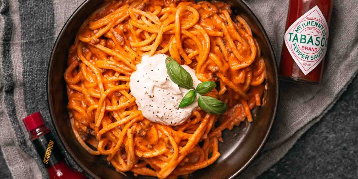 pasta met whipped spicy ricotta