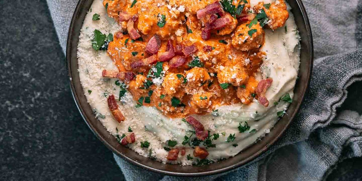 Italiaans geinspireerde puree bowl