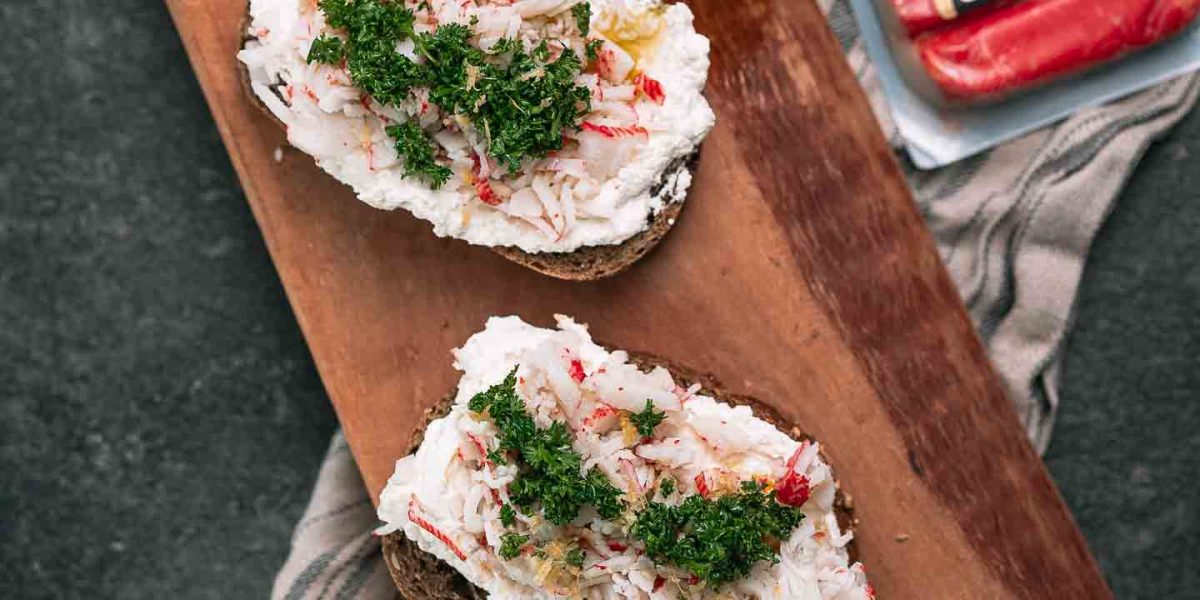 bruschetta met surimi